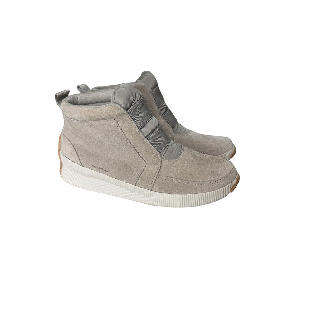 Sorel Out N About III Conquest Waterproof Suede Boots Grey NL3798-005 Womens 8.5